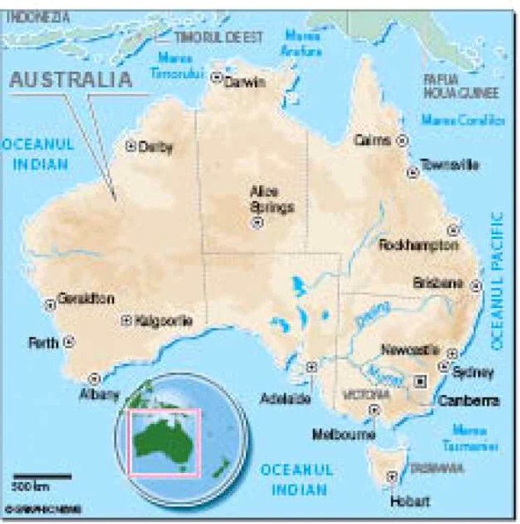 harta australia