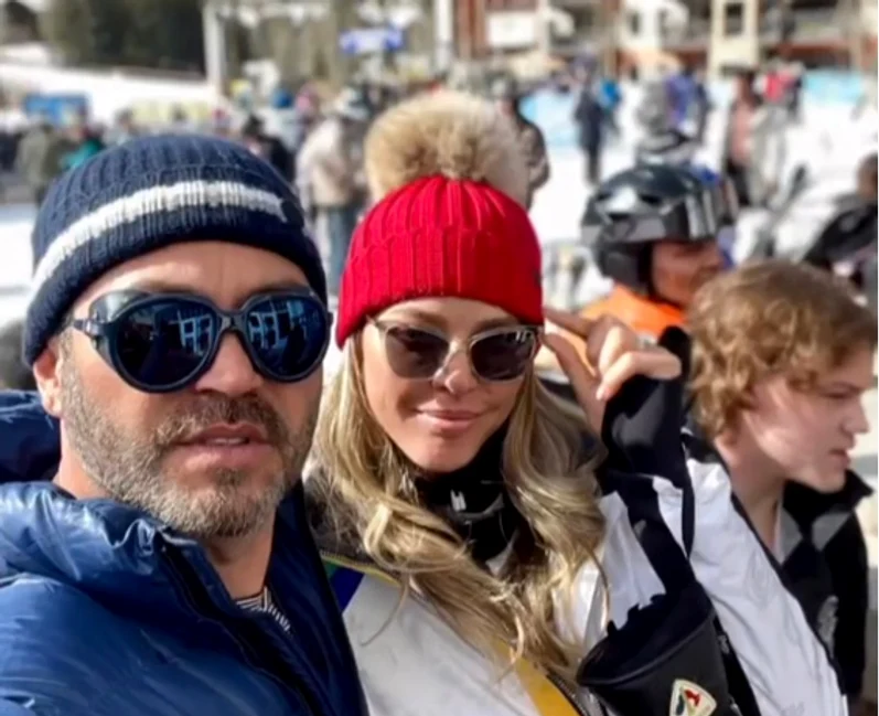 Vidican și Claude, pasionați de ski Sursa: Facebook 