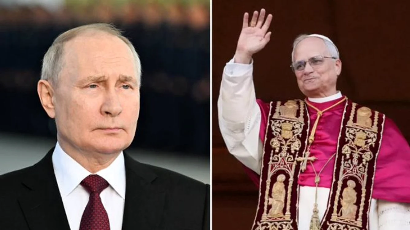 Vladimir Putin și Papa Leon FOTO: X