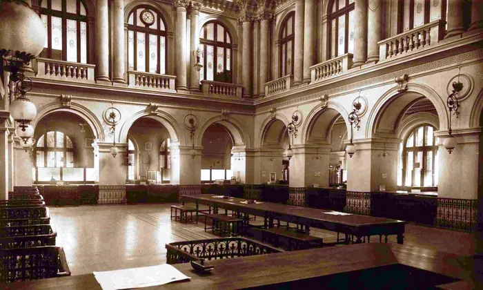 Holul ghișeelor din Palatul Băncii Naționale a României din București (foto: Banca Națională a României)