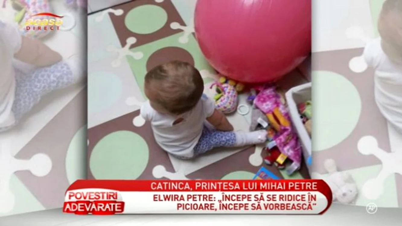 Fetiţa lui Mihai Petre a împlinit nouă luni