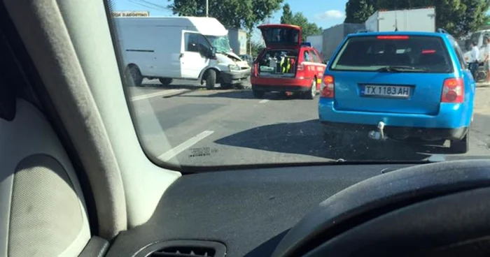 Accidentul a avut loc în această dimineaţă FOTO GSDG