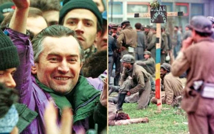 Miron Cosma, liderul adulat al ortacilor, conducând acţiunile din septembrie 1991 Foto: Emanuel Pârvu