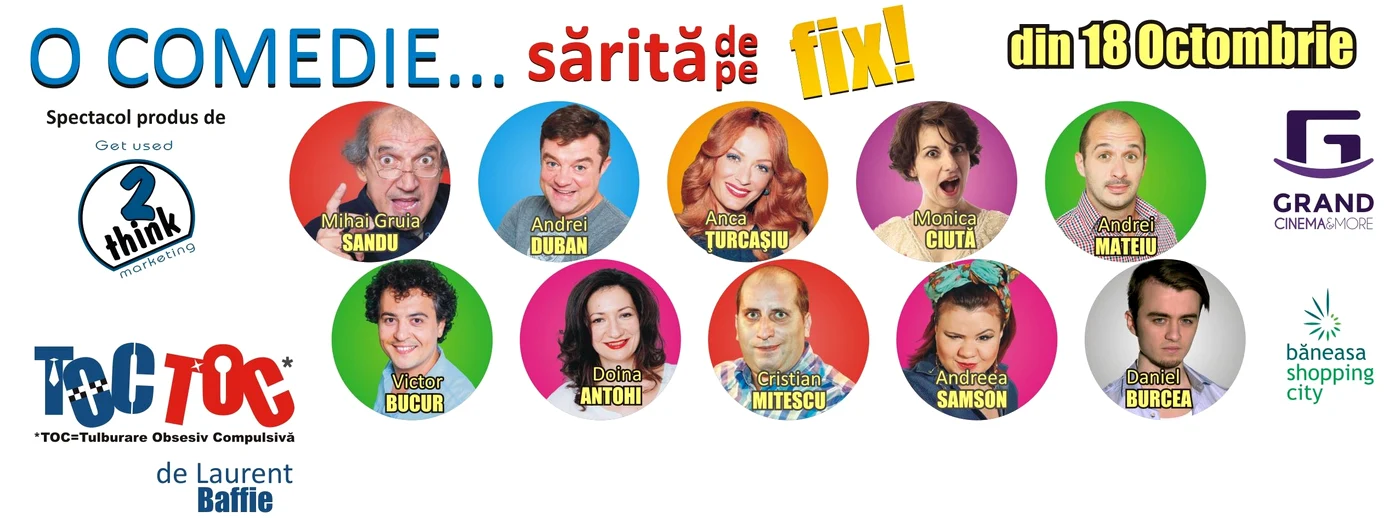 Spectacolul "Toc Toc" se va juca, în exclusivitate, în România
