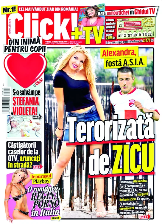 Primul număr al  ziarului Click! a apărut  pe 9 martie 2007