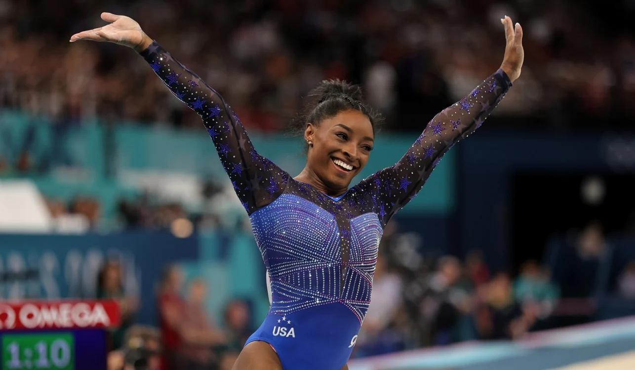Simone Biles a strălucit la JO de la Paris (FOTO: EPA)