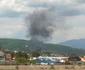 Incendiu violent în Râmnicu Vâlcea la un depozit de materiale de construcţii - o victimă a suferit arsuri grave Foto Daciana Stoica