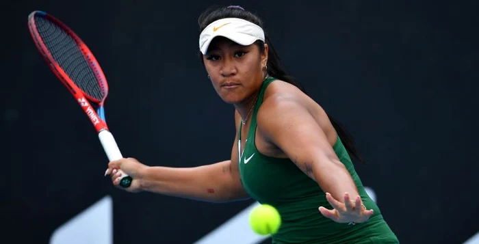 Destanee Aiava a pierdut de două ori în carieră în fața Simonei Halep FOTO EPA