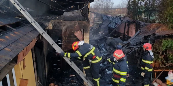 Incendiu magazin