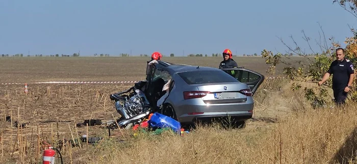 Accident grav drumul E70, în zona localității Vitănești FOTO: Impact news24