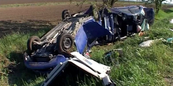 Imagine de la locul accidentului FOTO Obiectiv Vocea Brăilei