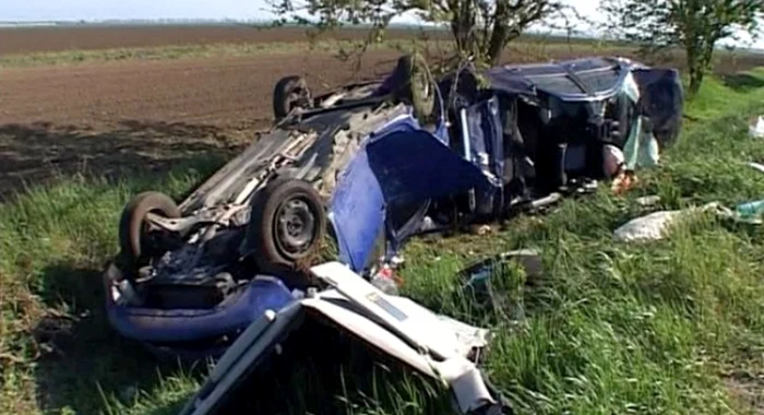 Imagine de la locul accidentului FOTO Obiectiv Vocea Brăilei