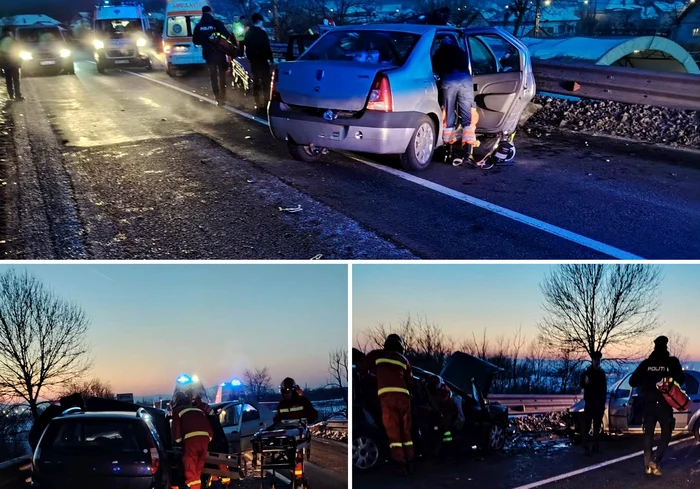 Traficul rutier a fost închis. FOTO DRDP Timișoara