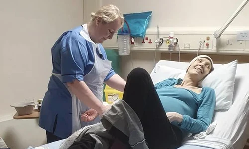 Hazel a fost susținută de familie și de prieteni până în ultima clipă jpeg