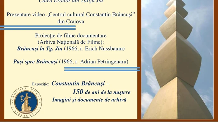 Conferință OMAGIU: Constantin Brâncuși, la Academia Română 