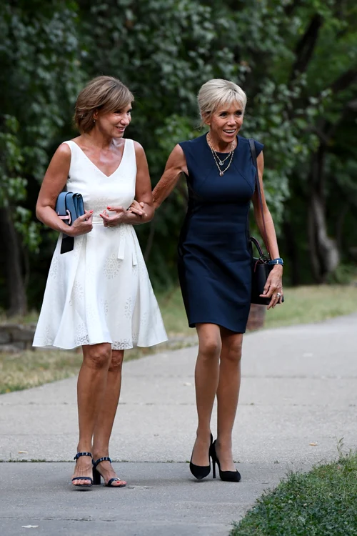Carmen Iohannis, alături de Prima Doamnă a Franței, Brigitte Macron