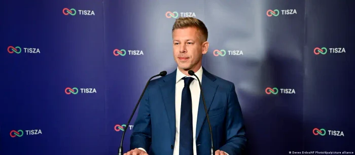 Peter Magyar, liderul partidului Tisza, care a câștigat detașat alegerile parlamentare din Ungaria
