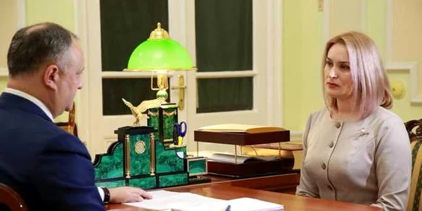 Igor Dodon si Rodica Antoci foto presedinte.md