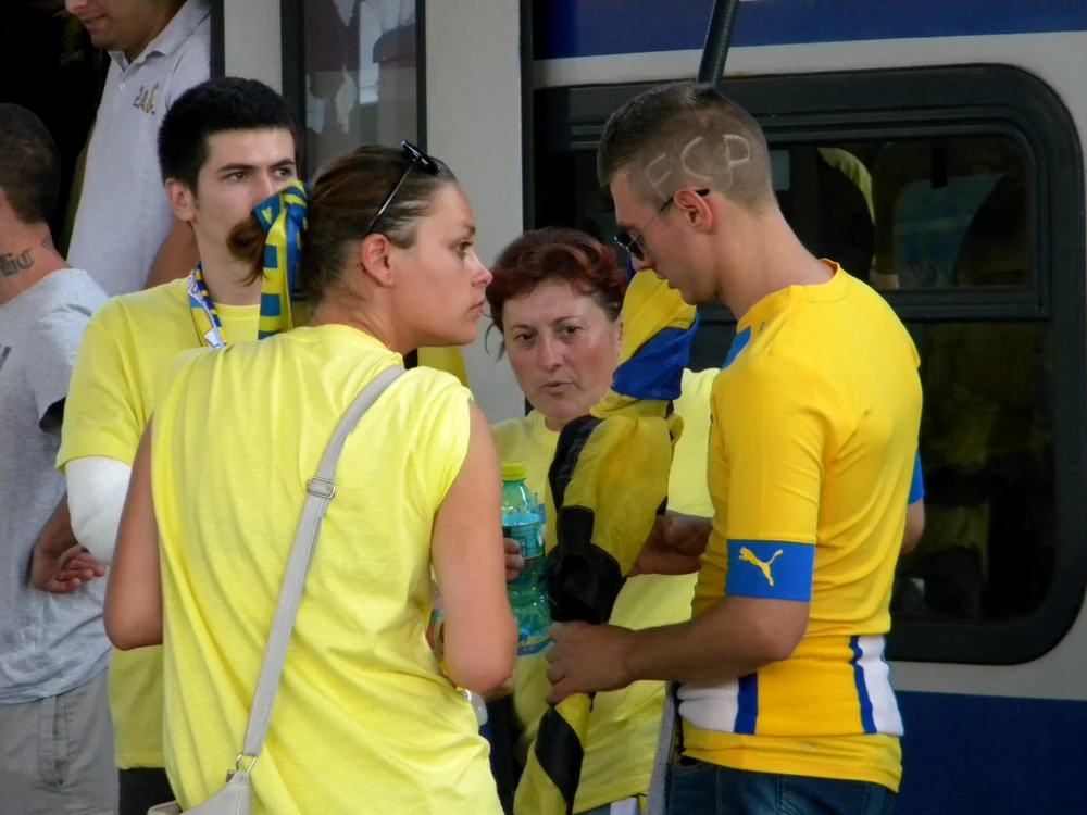 Suporterii Petrolului au intrat optimişti pe Arena Naţională FOTO Arhiva Adevărul