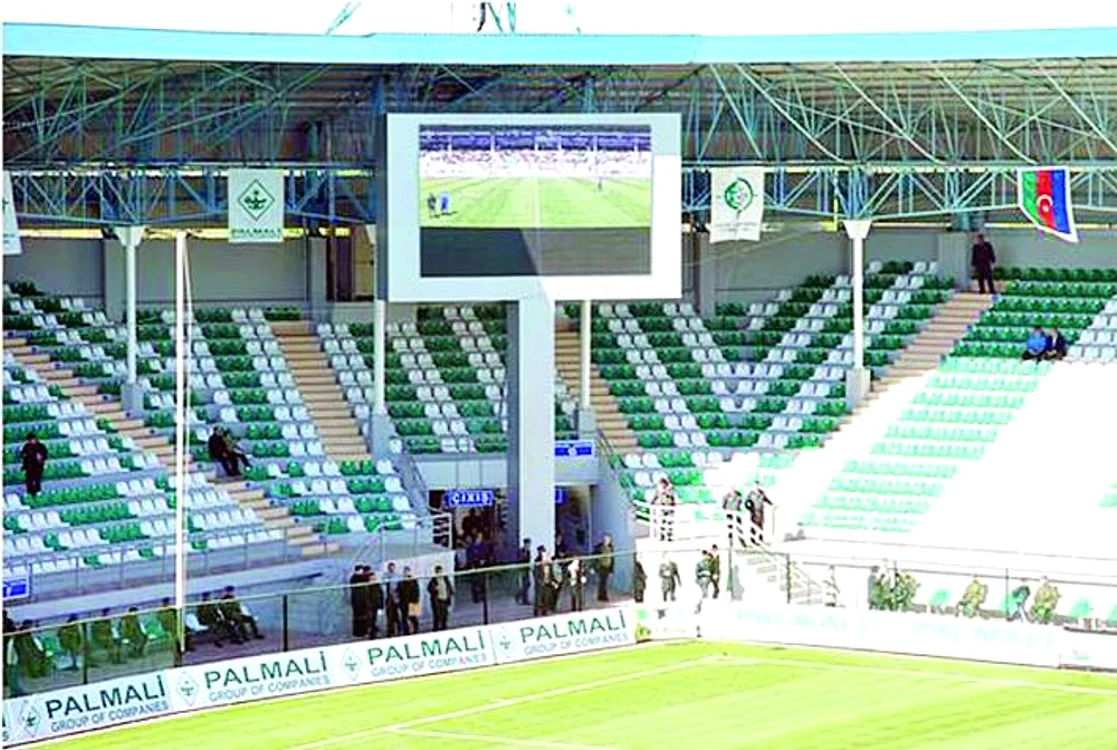 Stadionul din Lankaran este ca o bijuterie
