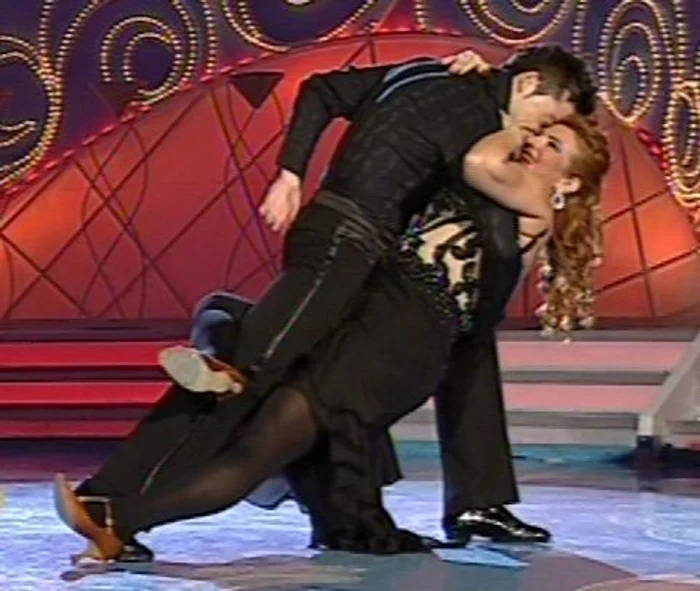 Mihaela Borcea a dansat cu Petrişor Ruge (Foto: Captură video ProTV)