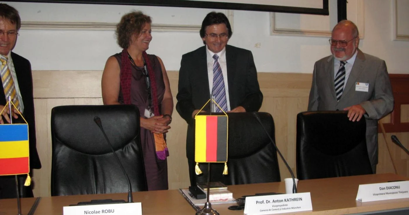 Nicolae Robu alături de delegaţia germană