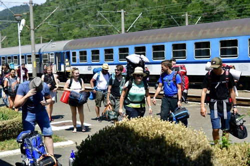 turisti cehi in gara din Orsova FOTO Alexandra Georgescu
