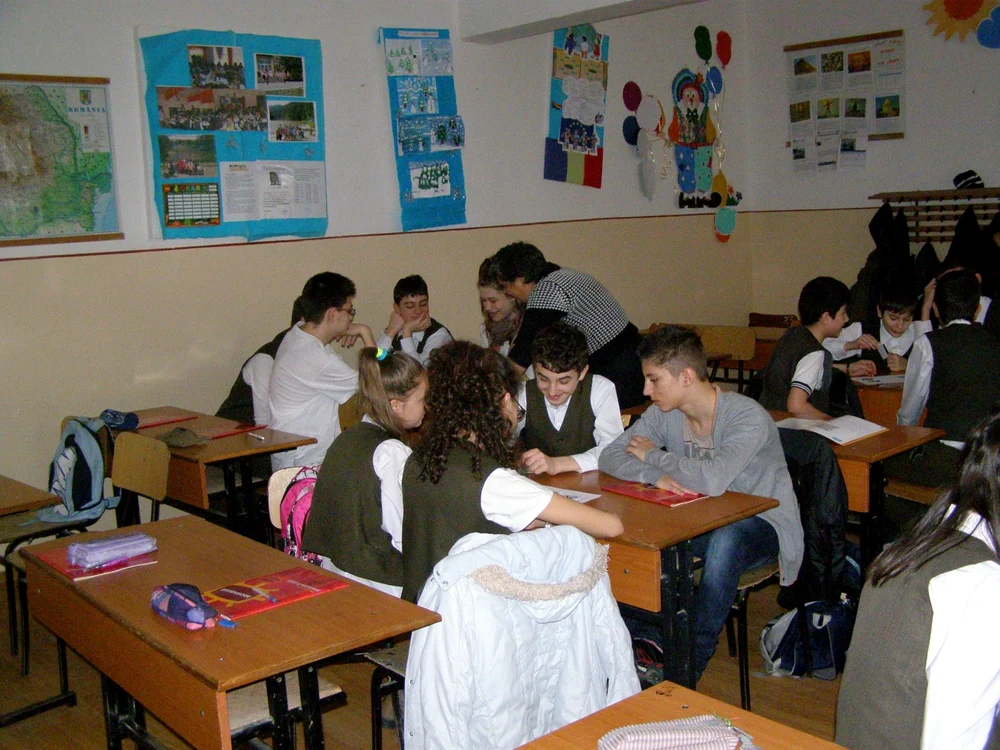 Tinerii, beneficiarii proiectului
