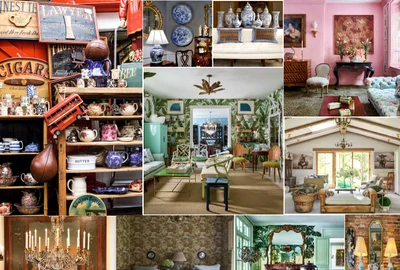 Antichitățile pot oferi un farmec opulent casei tale Colaj Veranda & Antiquesh decor