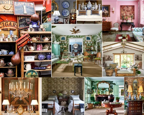 Antichitățile pot oferi un farmec opulent casei tale Colaj Veranda & Antiquesh decor