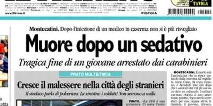 Italia: „Românul mort în arest a beneficiat de tratamente standard”