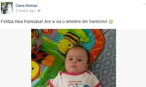 Isabela, fiica Oanei, are aproape cinci luni jpeg