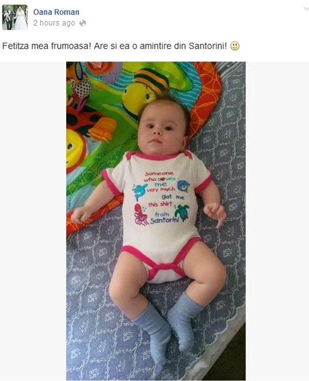 Isabela, fiica Oanei, are aproape cinci luni