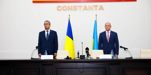Vergil Chiţac (Constanta) şi Gennadiy Trukhanov (odesa) foto primaria constanta