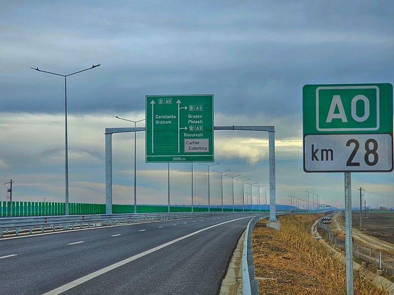Veşti bune pentru şoferi: s-a deschis circulația pe noul pasaj peste Autostrada Bucureştiului A0 VIDEO