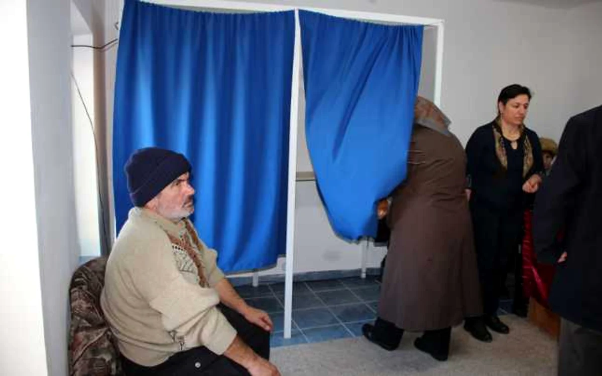 Secţie de vot în satul Secăşel din Alba