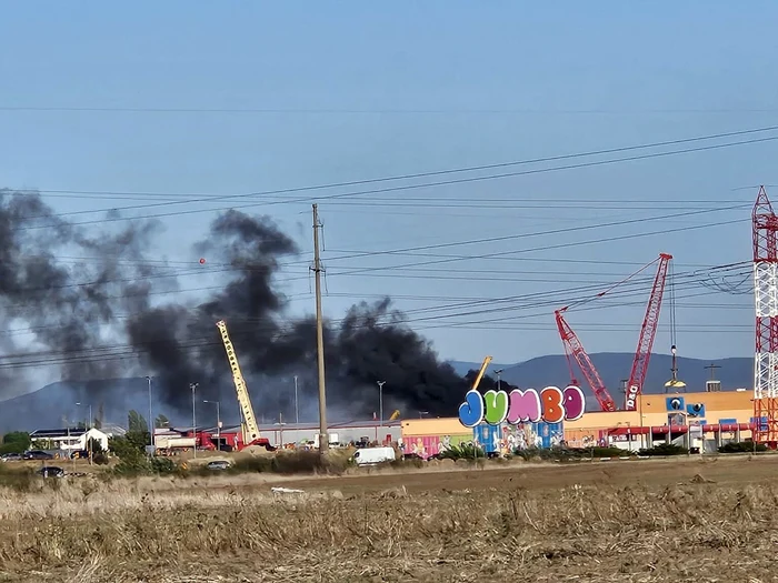 Incendiu în județul Arad FOTO: gazetalocala.ro