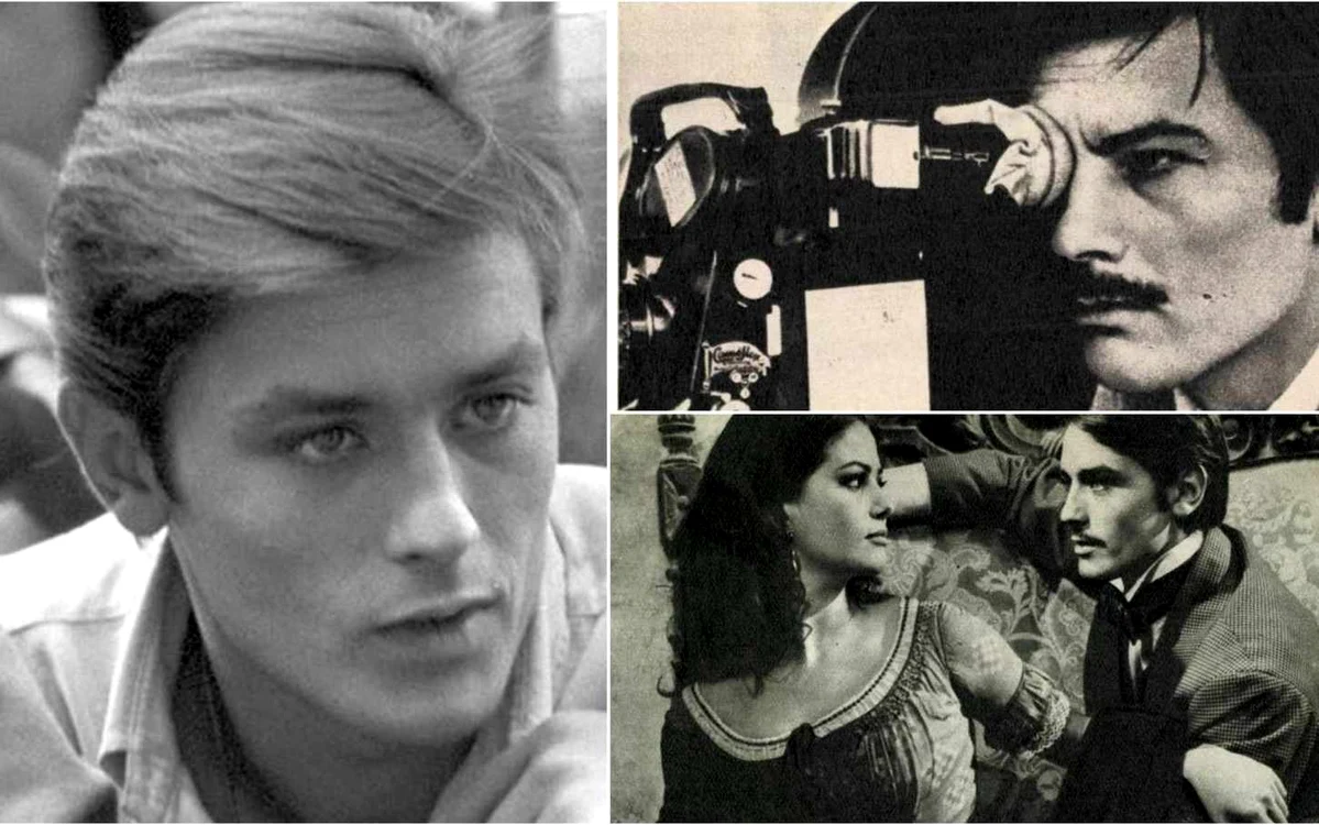 Alain Delon. Sursa: Wikipedia. revistele Cinema, Flacăra, în anii '60
