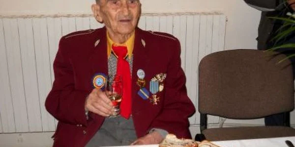 Gheorghe Ostriceanu la împlinirea vârstei de 105 ani
