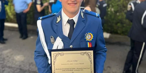 andrei cosmin nelet absolvent academia politie jandarmi foto DGASPC Arges jpg