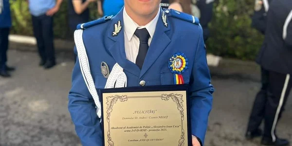 andrei cosmin nelet absolvent academia politie jandarmi foto DGASPC Arges jpg