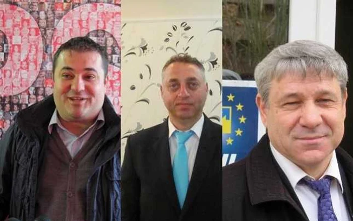 Adrian Solomon (PSD), Ionel Spiridon (PMP)si Dumitru Boroş (PNL)