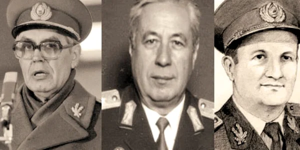 Generalul Nicolae Militaru, Generalul Iosif Rus şi Generalul Grigorie Ghiţă