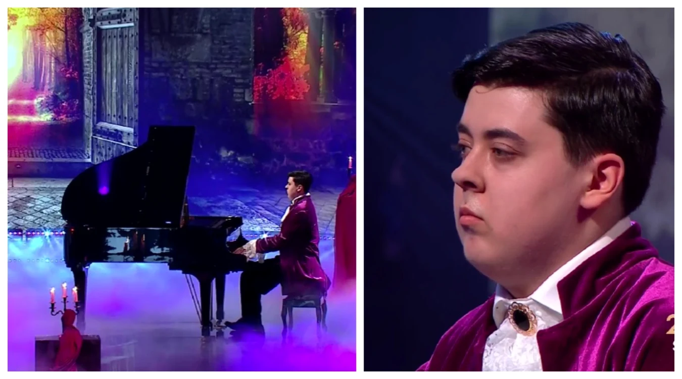 Eduard Dragu a impresionat din nou in marea finală Românii au talent / Foto: Captură video