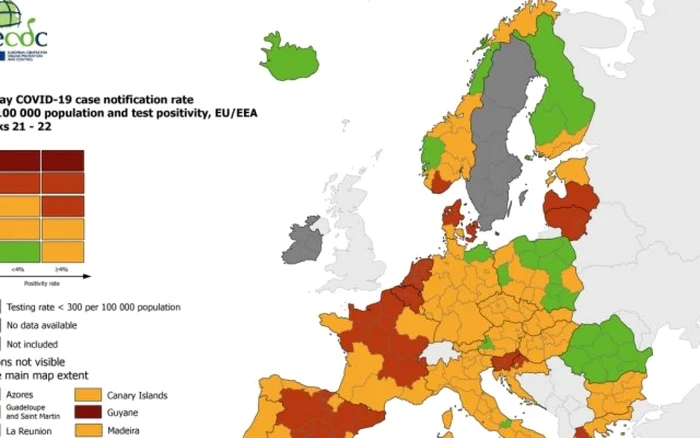 romania verde harta ecdc
