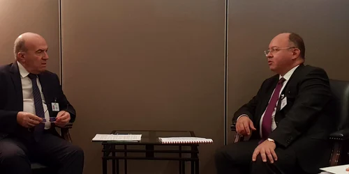 A A Întrevederea ministrului Bogdan Aurescu cu ministrul interimar al afacerilor externe al Republicii Bulgaria FOTO: MAE
