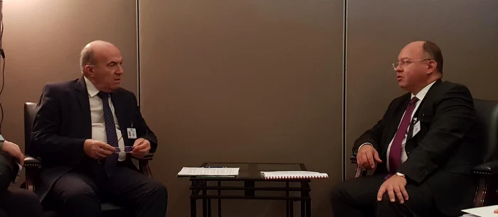Întrevederea ministrului Aurescu cu ministrul interimar al afacerilor externe bulgar FOTO: MAE
