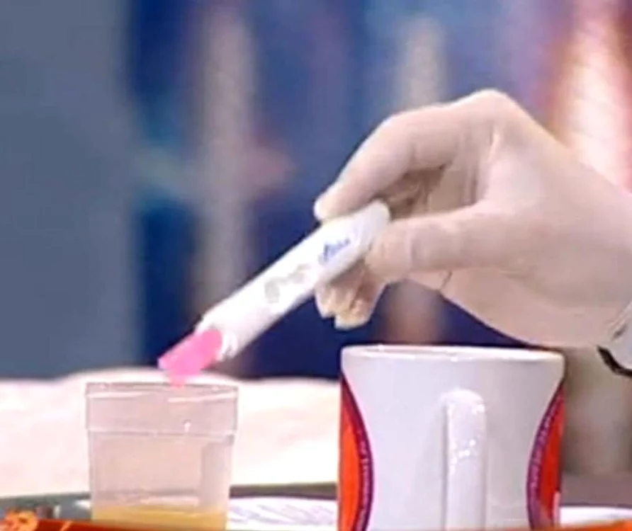 Sânziana Buruiană a făcut un test de sarcină în direct