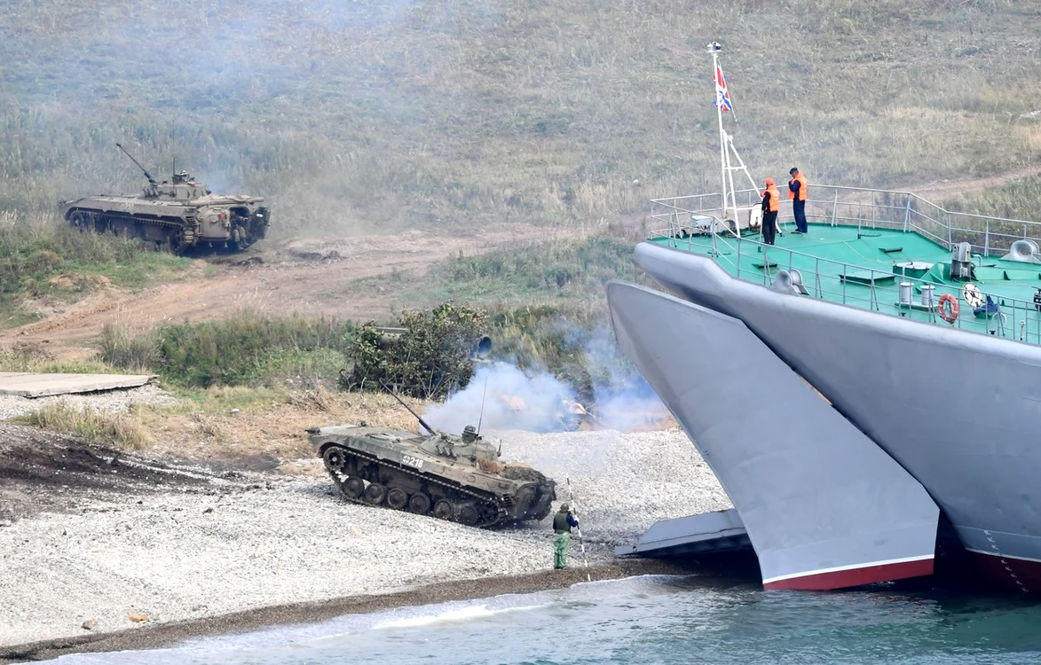 Imagine de la exercițiile militare Vostok 2018 FOTO Profimedia
