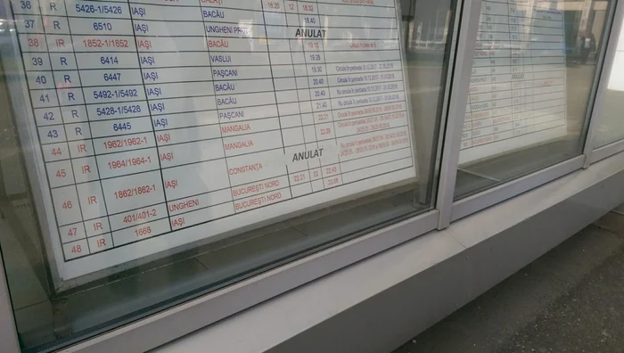 Tren anulat spre Constanţa